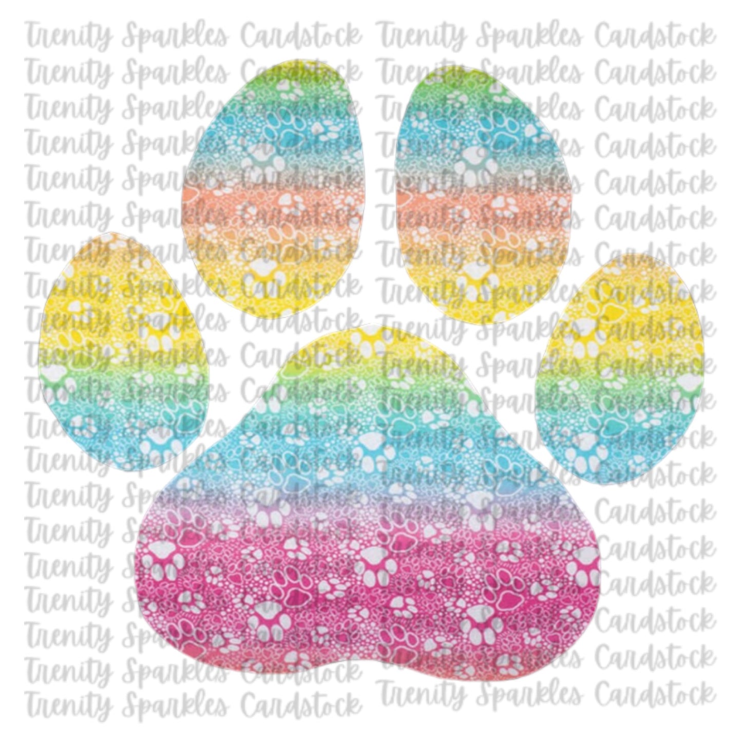 Kay J & Co Paw Print Cardstock