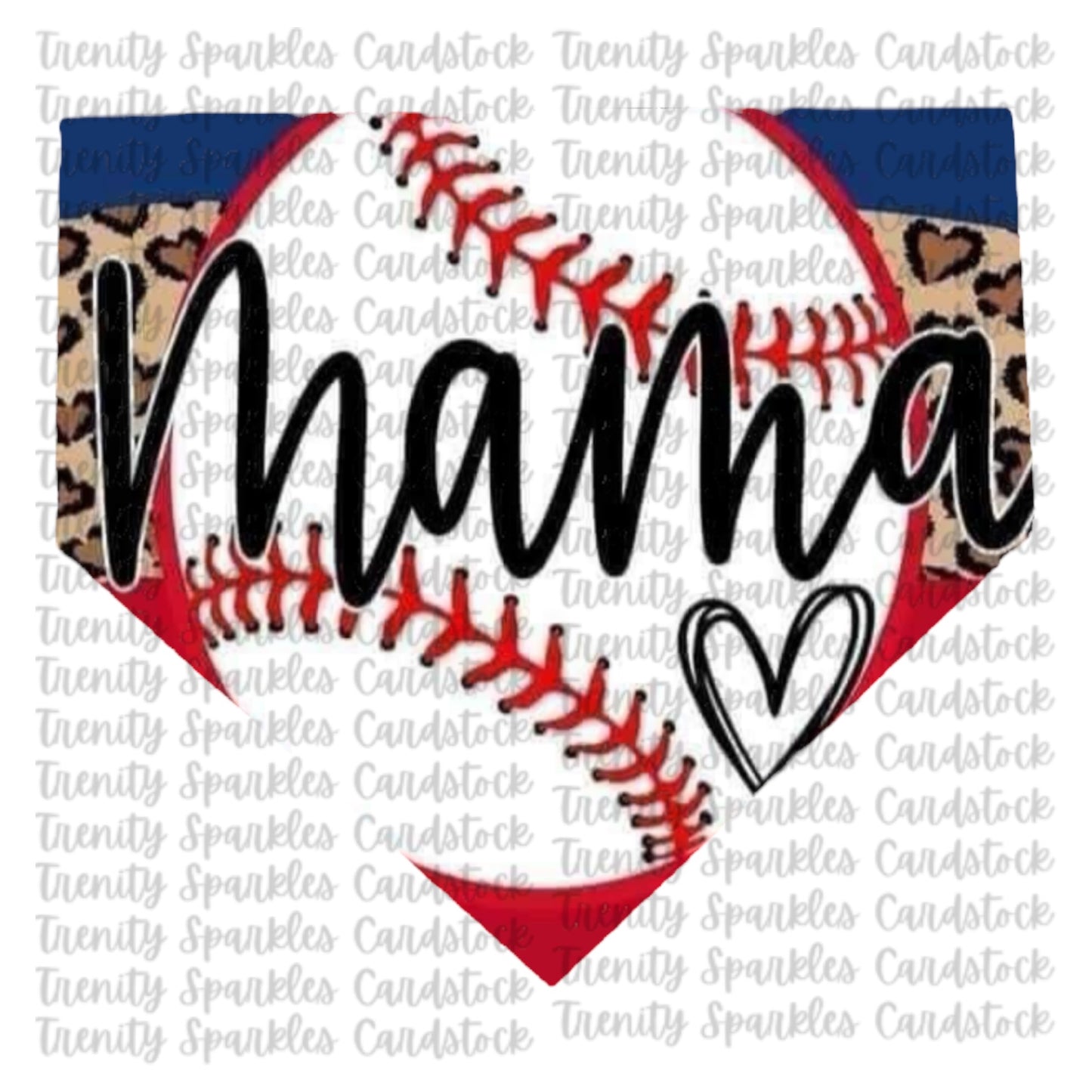 Ramblin Darlin Baseball Diamond Cardstock