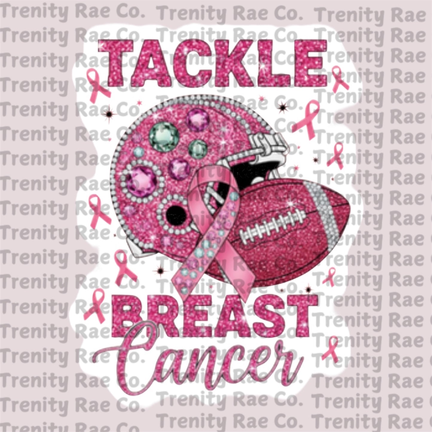TRC tackle breast cancer cardstock