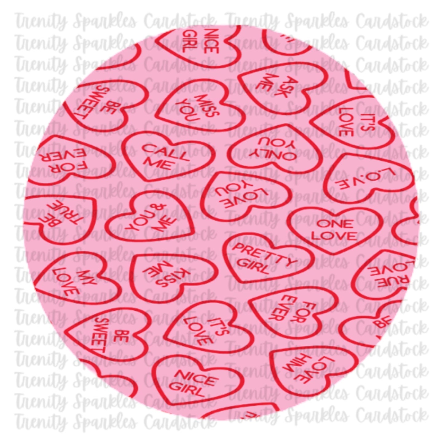 Valentine Circle Cardstock