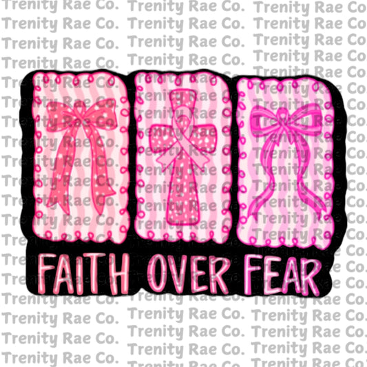 TRC faith over fear cardstock