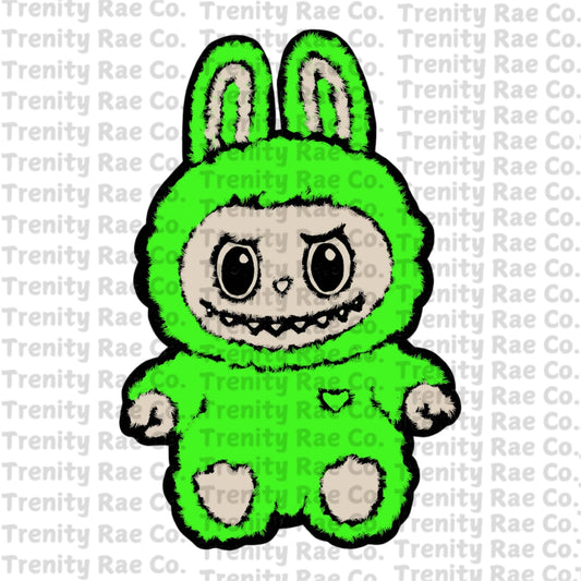 TRC sitting Labubu cardstock only