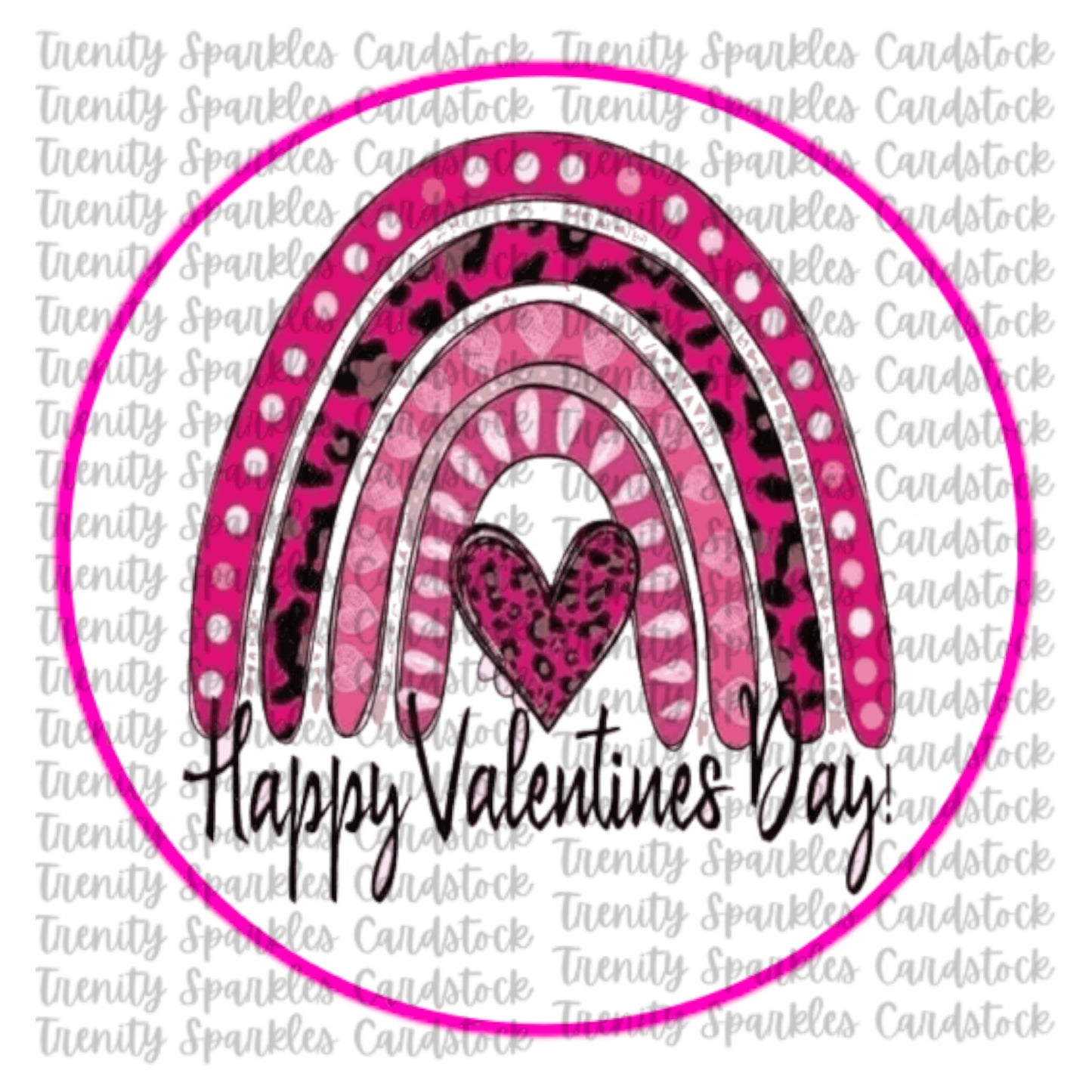 Valentine Circle Cardstock