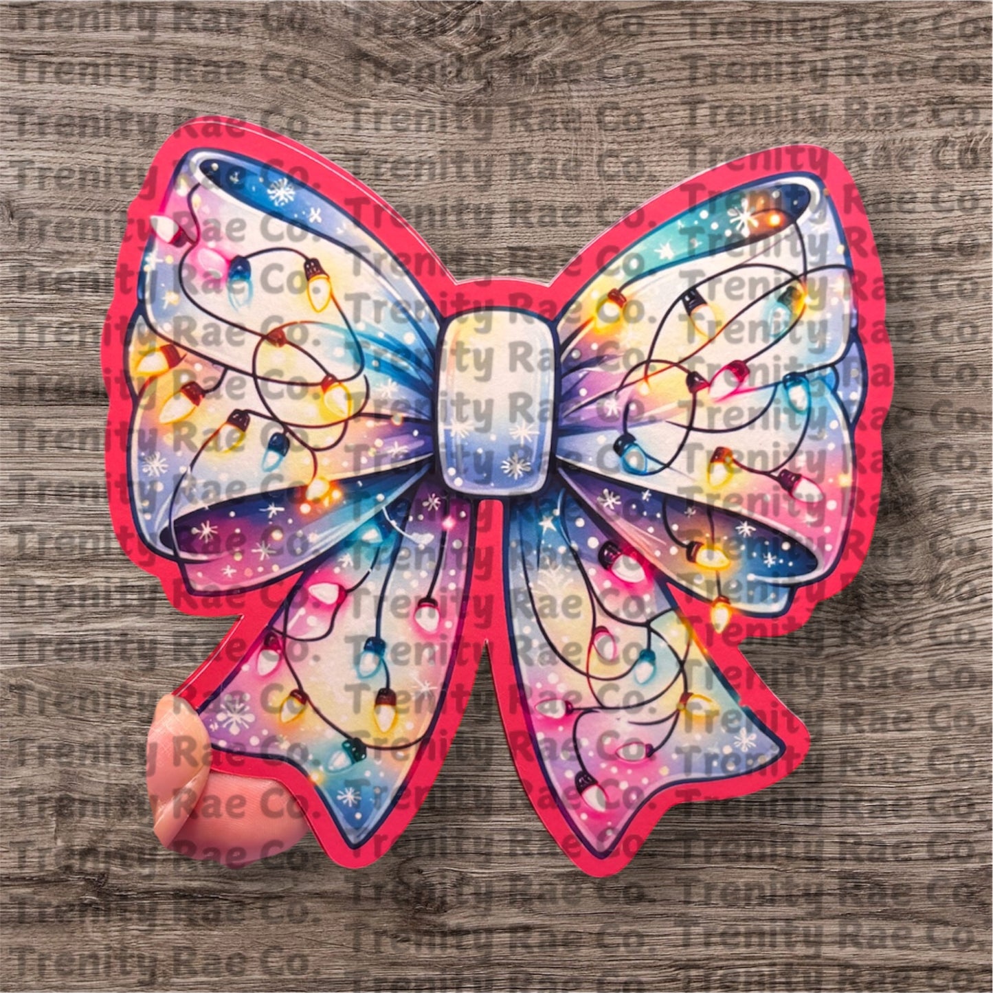 TRC Christmas bow cardstock