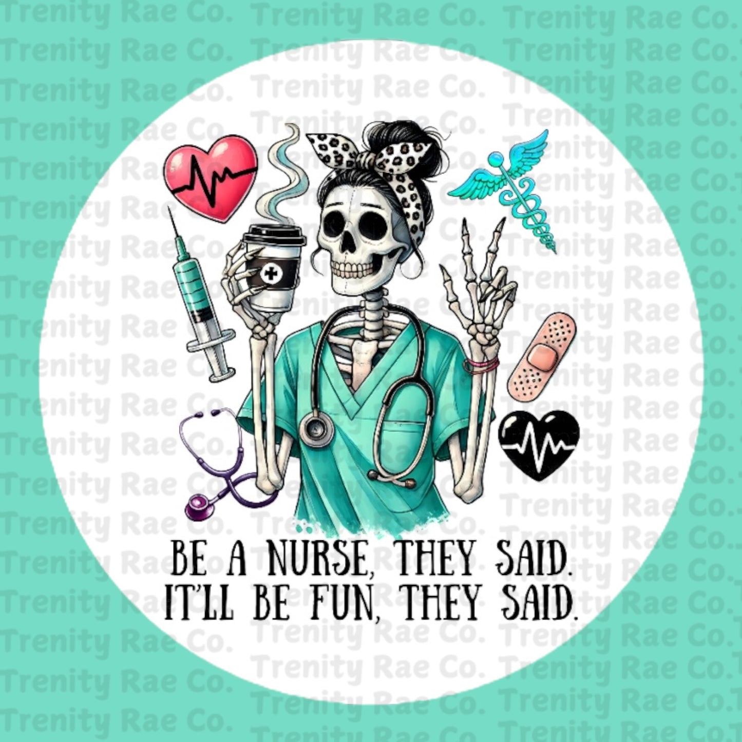 Nurse circle cardstock