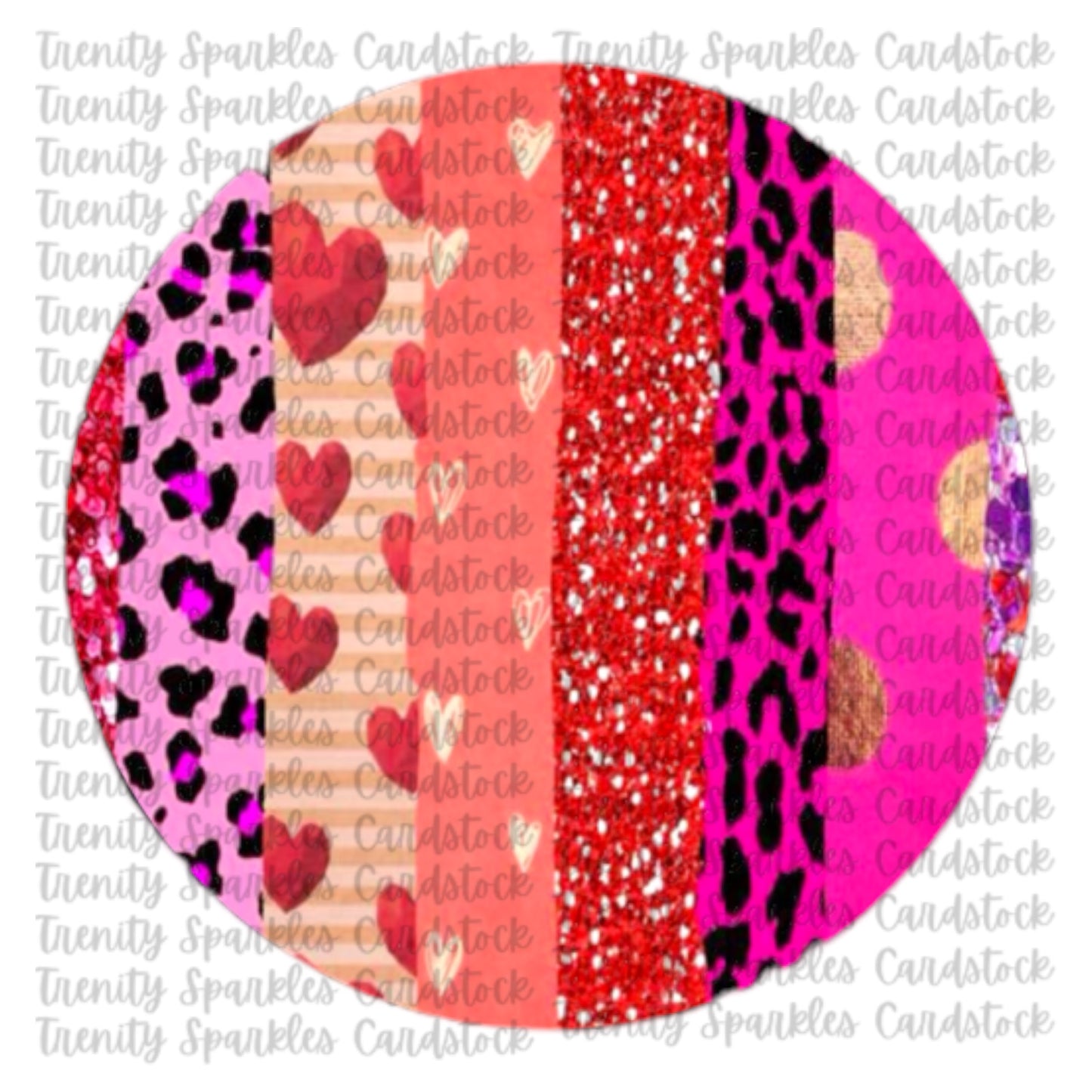 Valentine Circle Cardstock