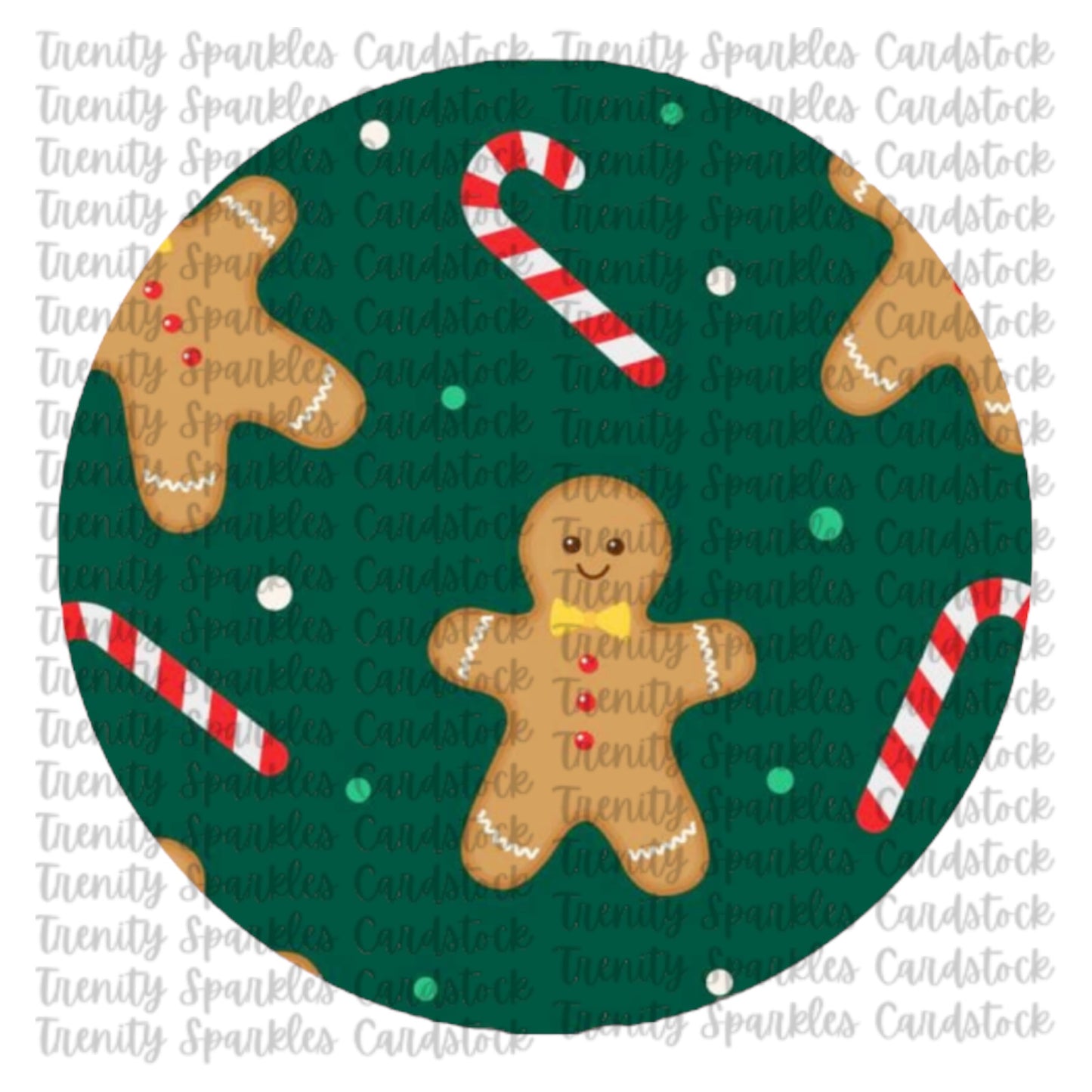 Christmas Circle Cardstock