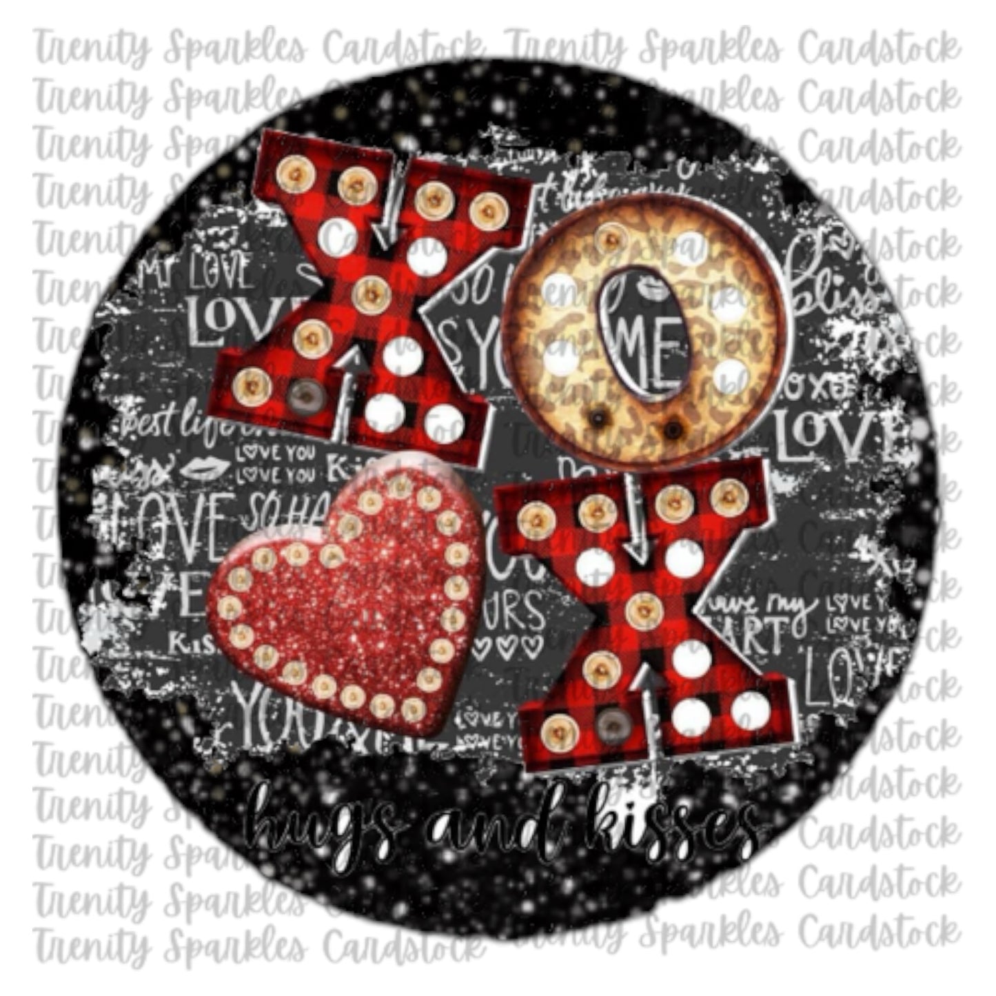 Valentine Circle Cardstock