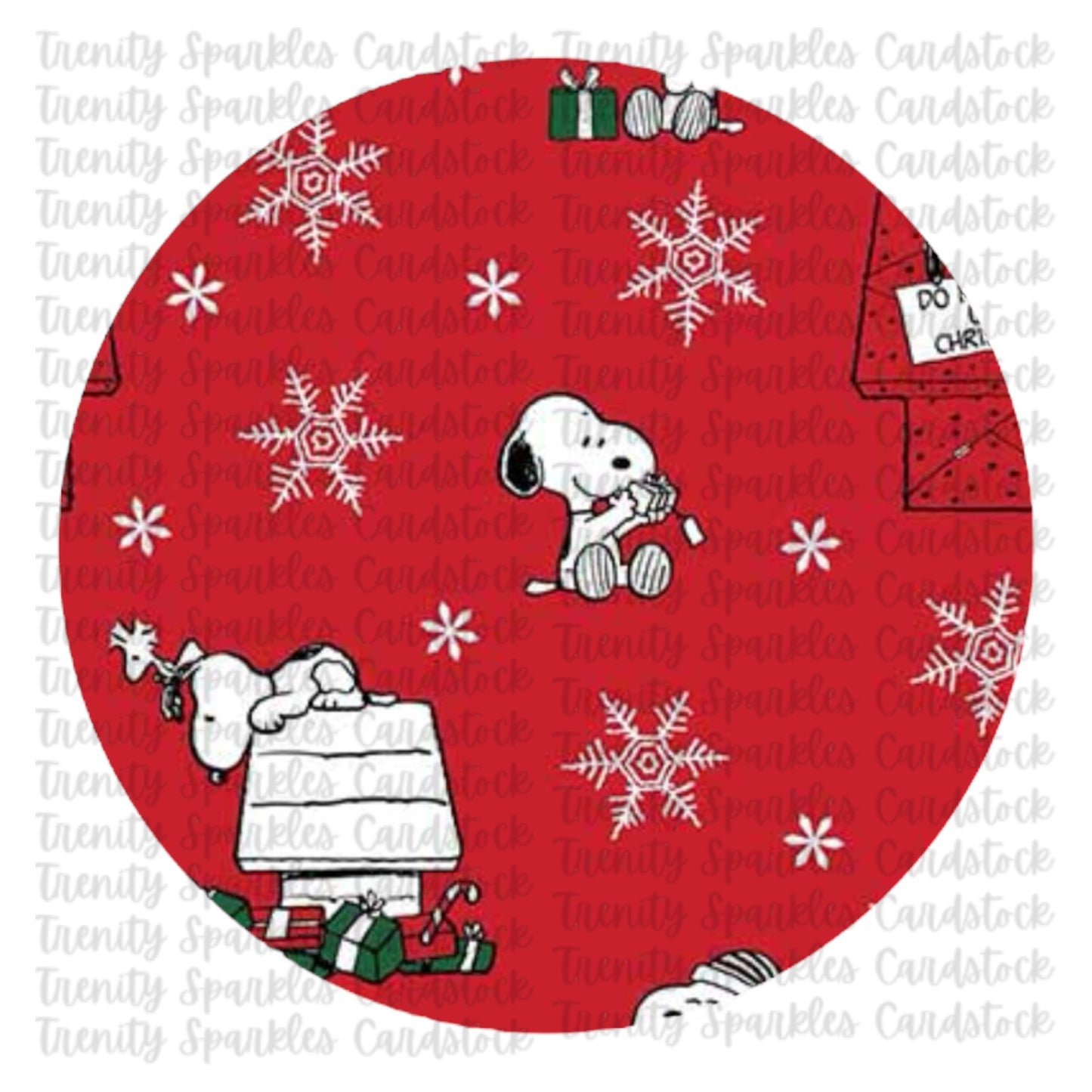 Christmas Circle Cardstock