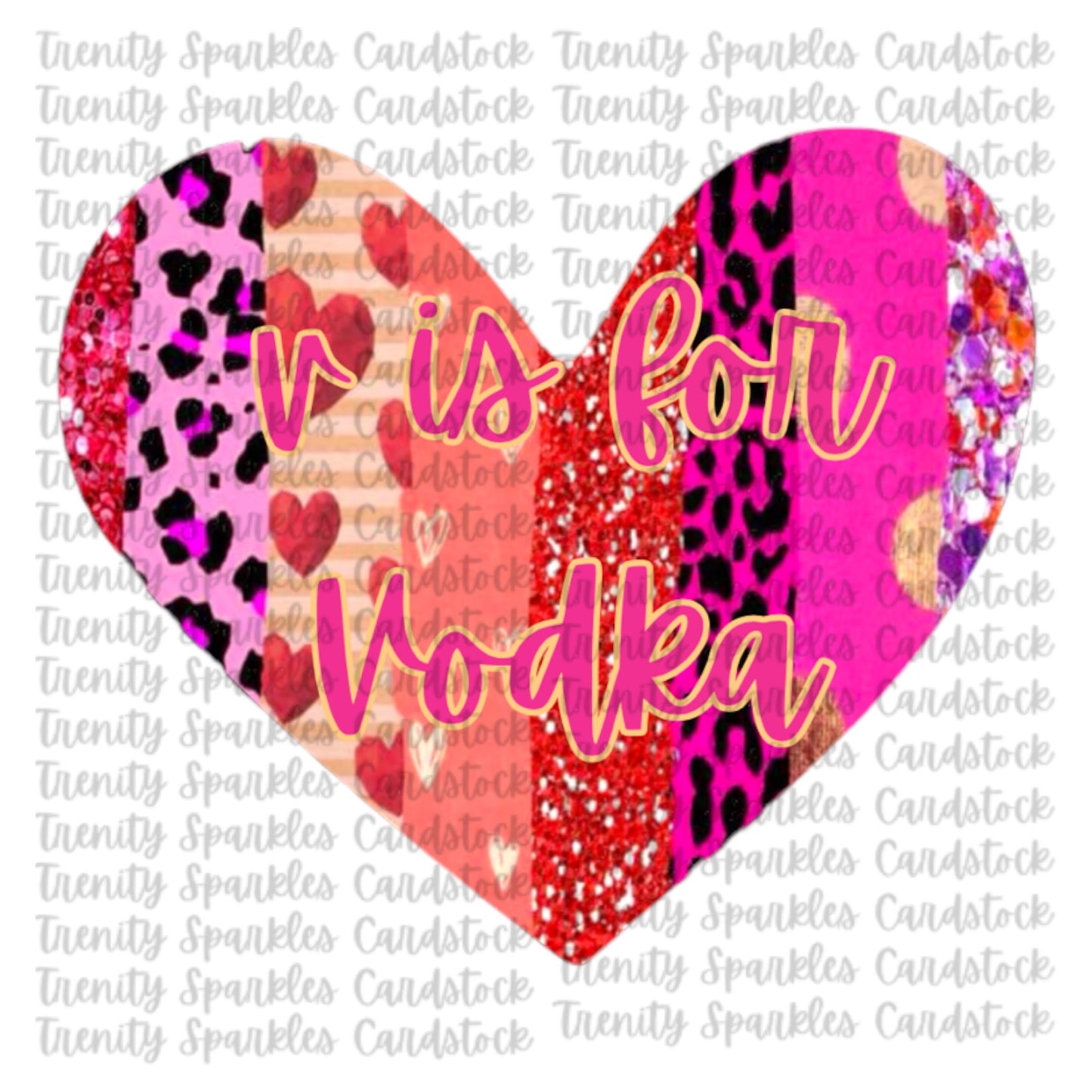 Bossy Boots Conversation Heart Cardstock