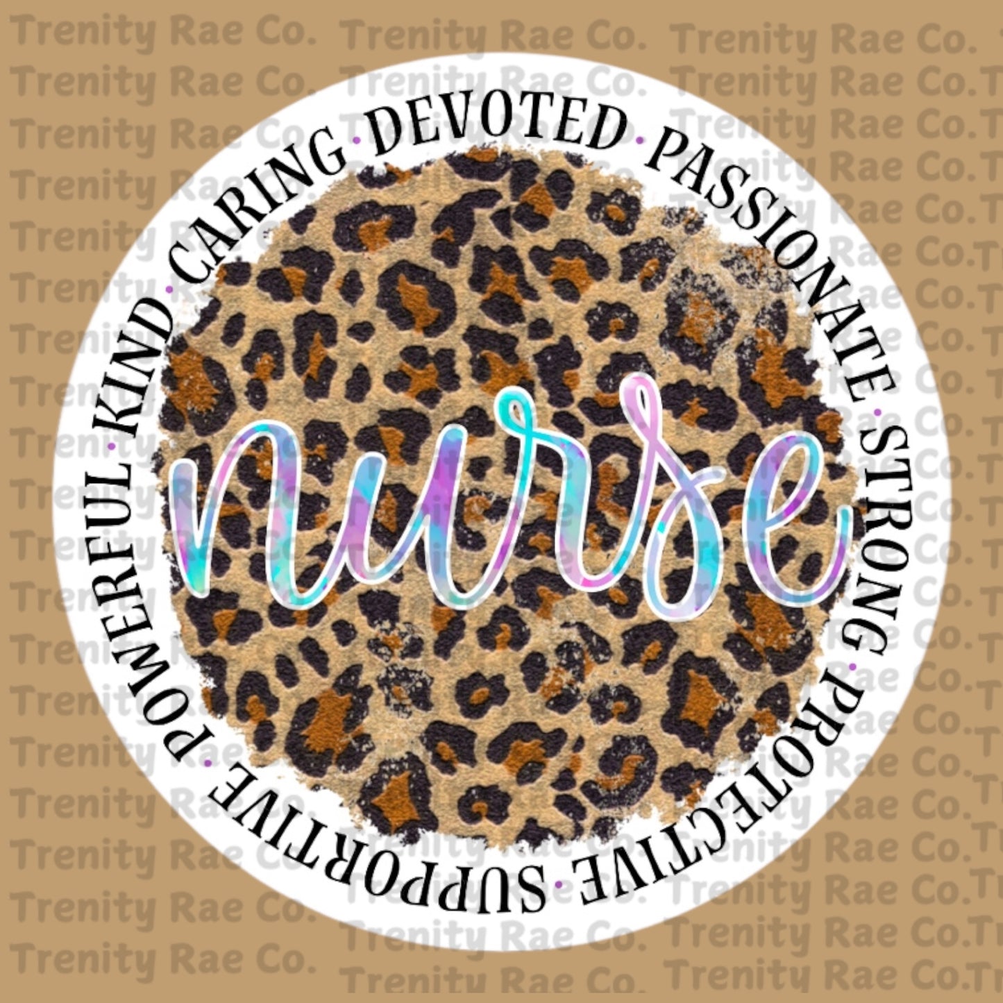 Nurse circle cardstock