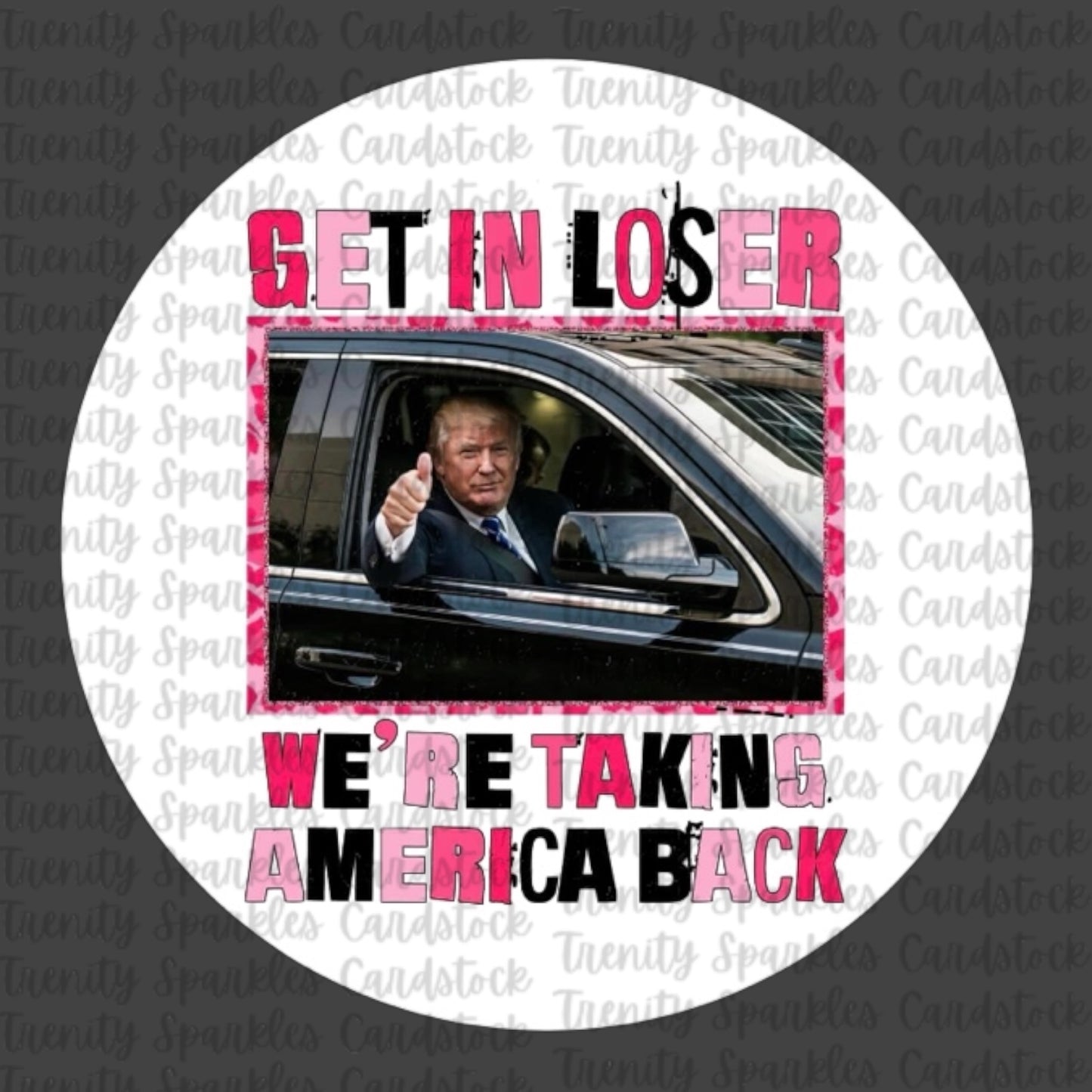 Trump Circle Cardstock