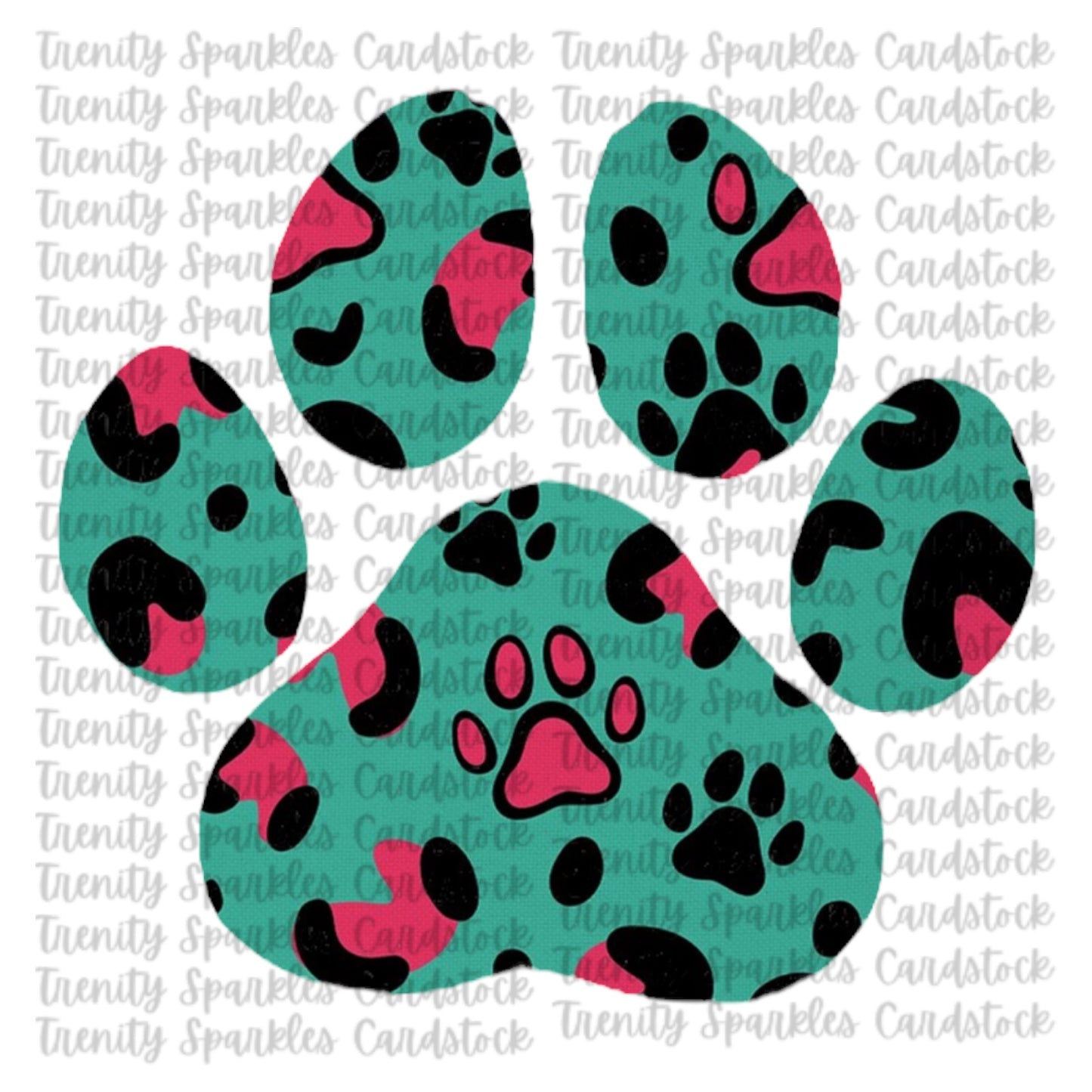 Kay J & Co Paw Print Cardstock