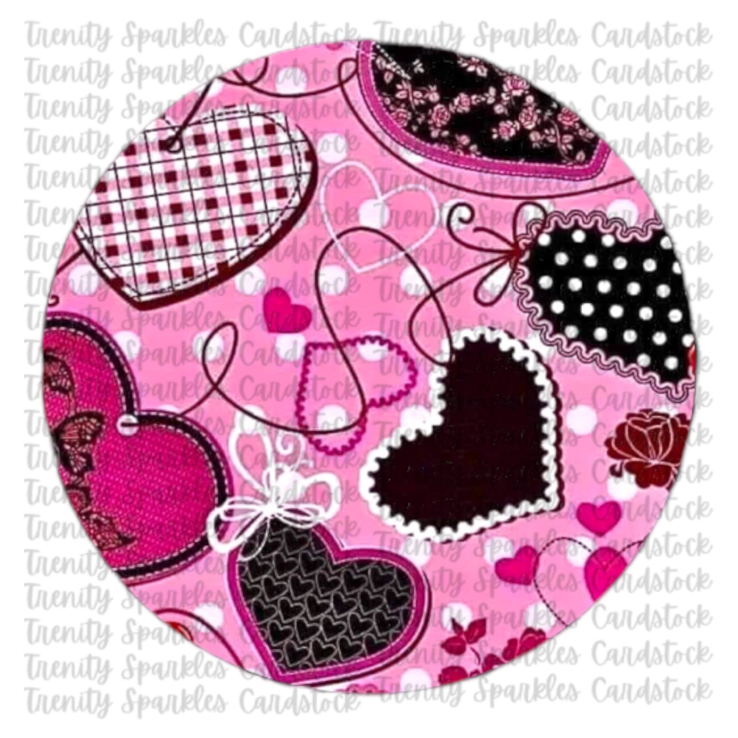 Valentine Circle Cardstock