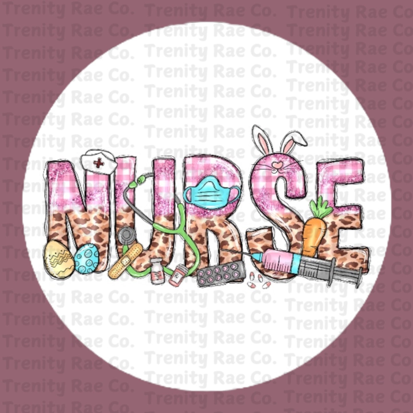 Nurse circle cardstock