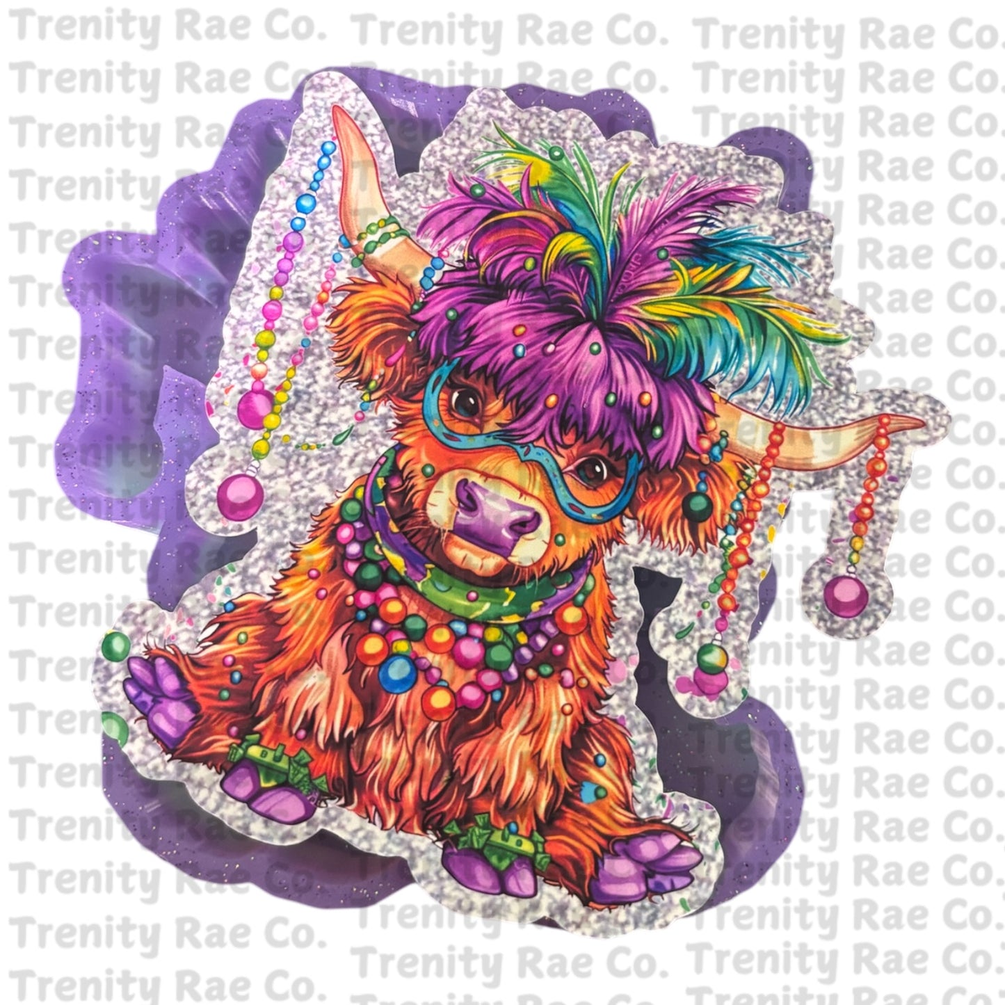 TRC Mardi Gras Cow & Cardstock