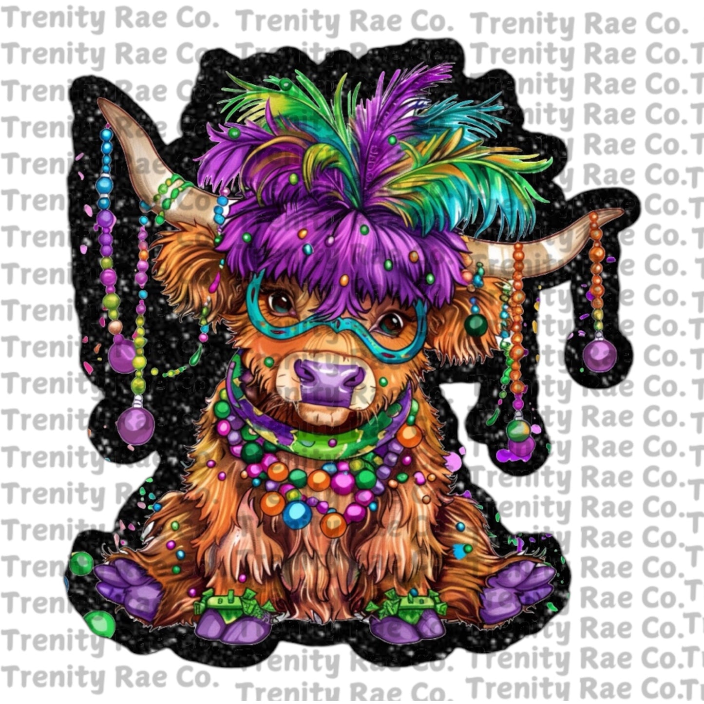 TRC Mardi Gras Cow & Cardstock