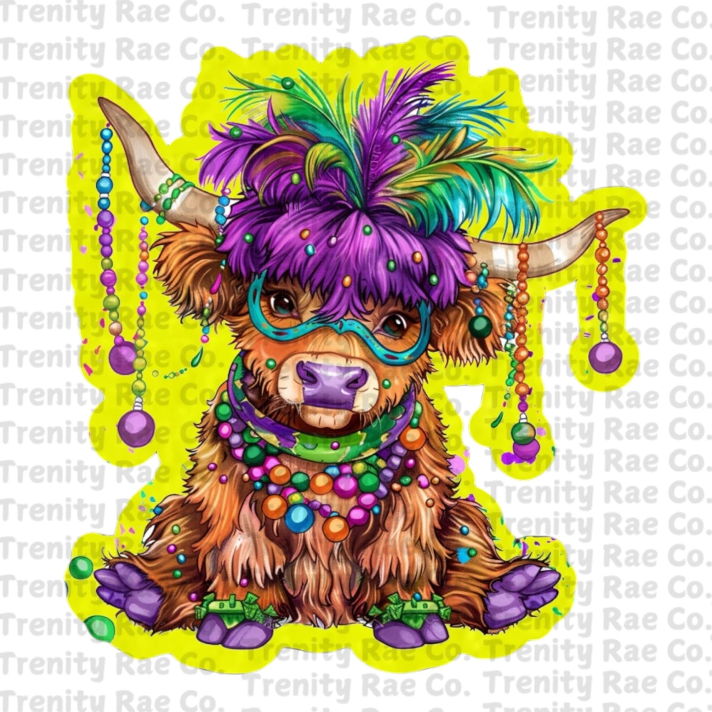 TRC Mardi Gras Cow & Cardstock