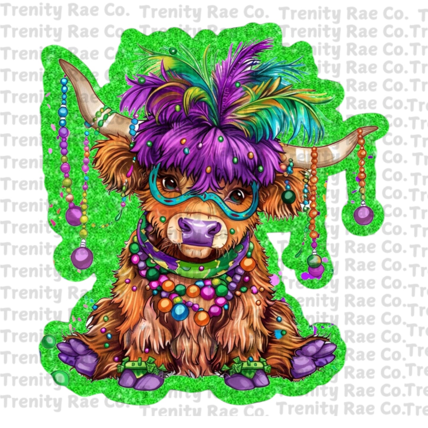 TRC Mardi Gras Cow & Cardstock