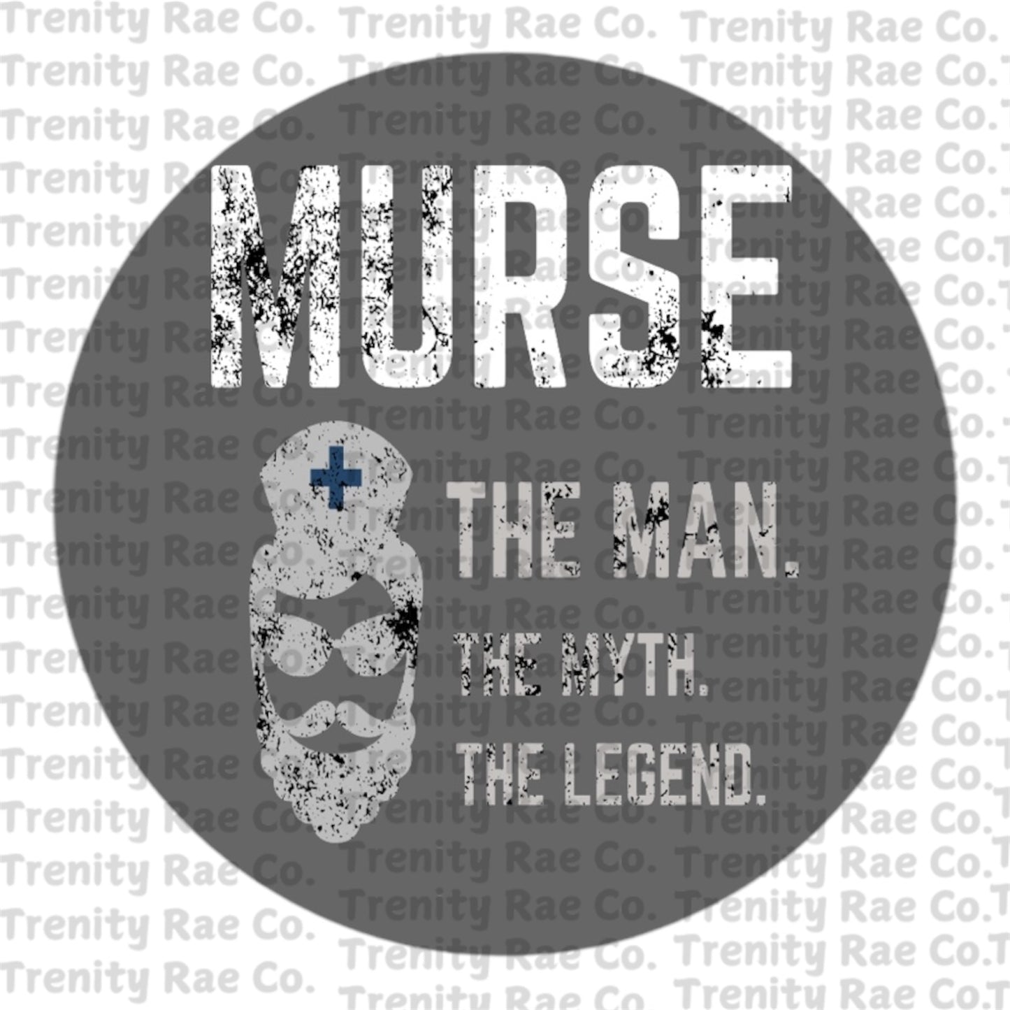 Male Nurse Circle Cardstock
