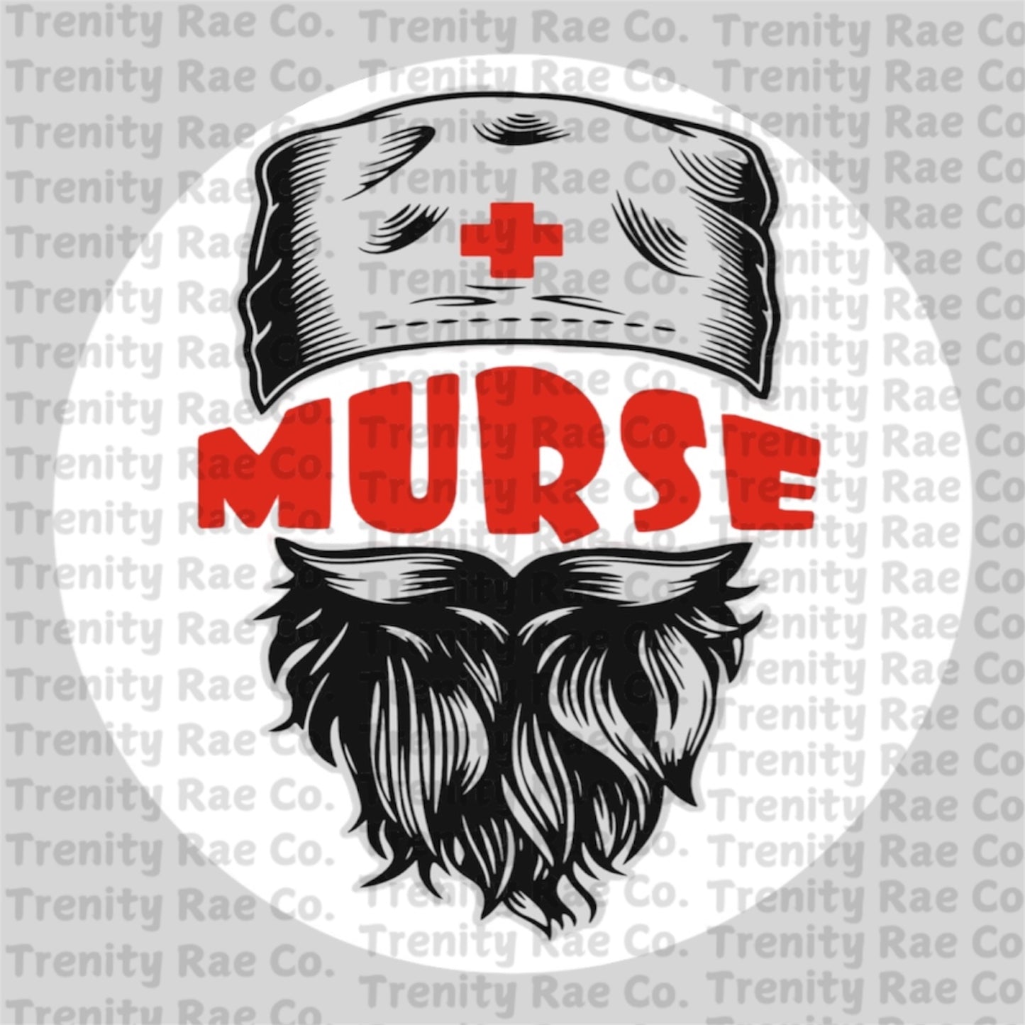 Male Nurse Circle Cardstock