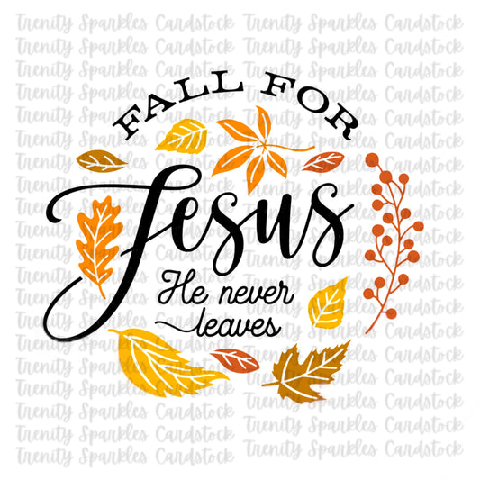 Kay J & Co Fall for Jesus Cardstock