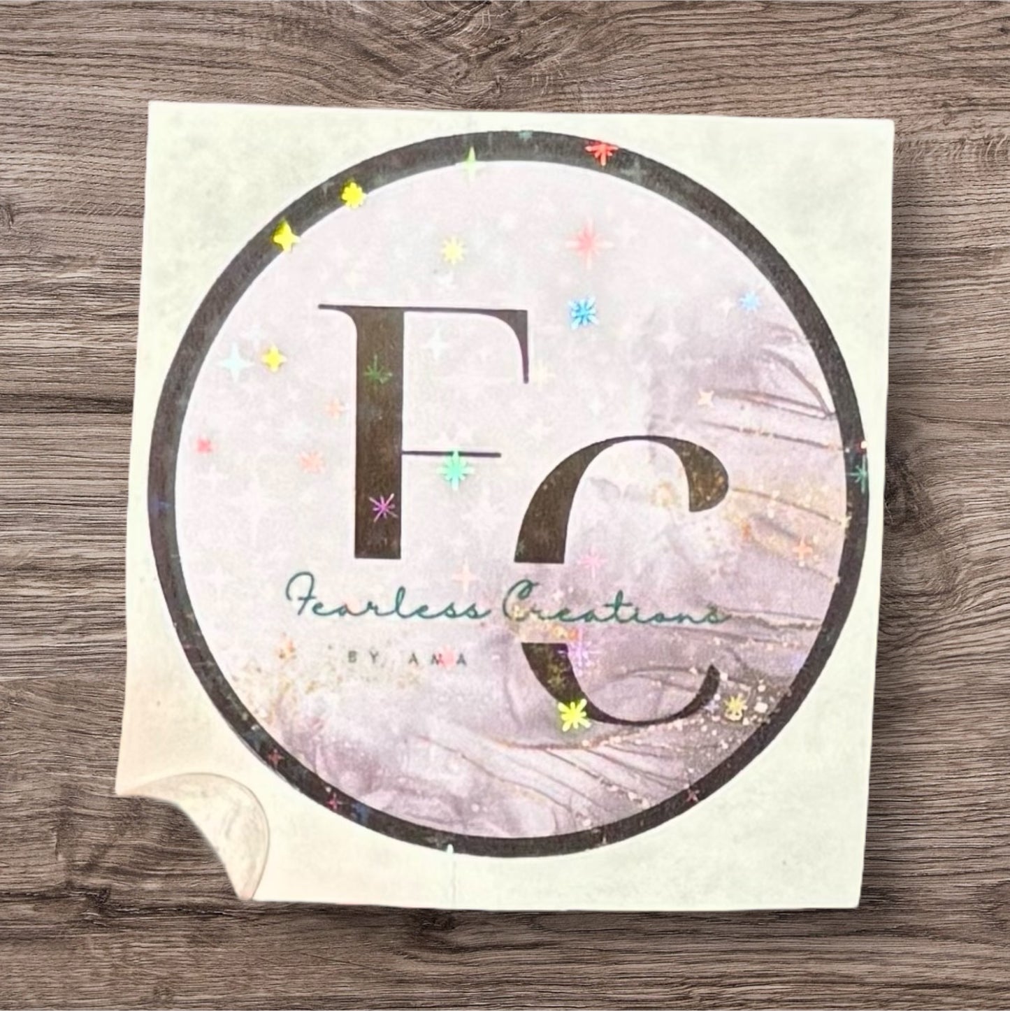 Holographic logo stickers