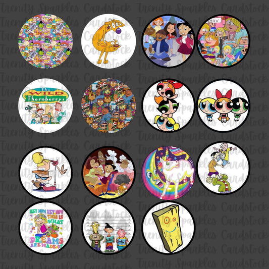 90’s Circle Cardstock Grab Bag