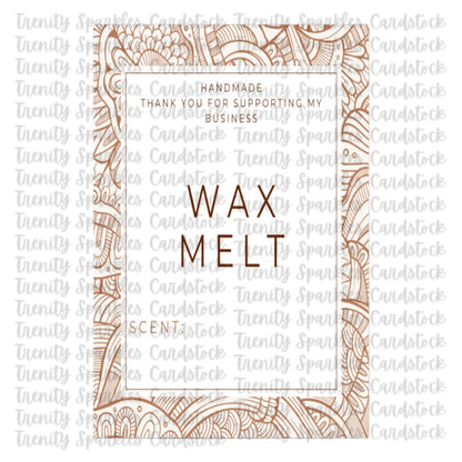 Wax melt labels rectangle