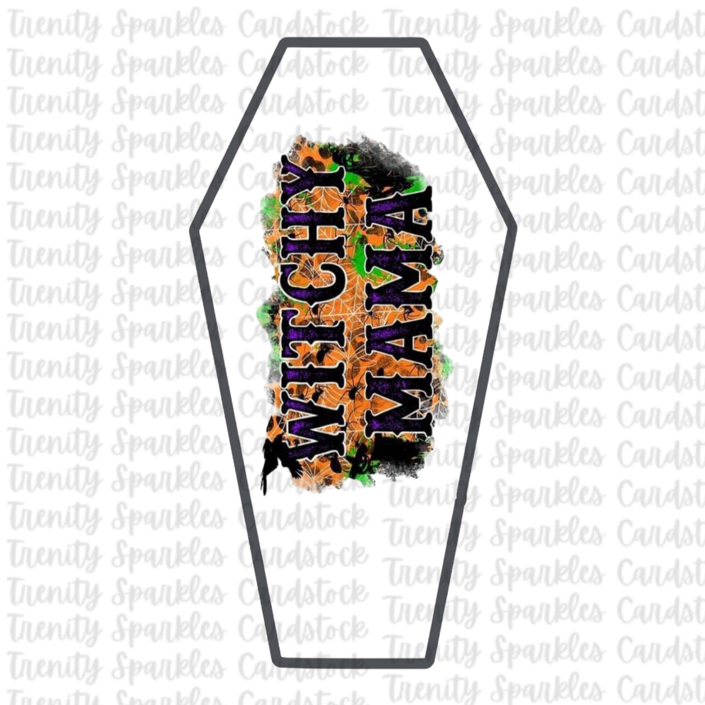 Bossy Boots Small Coffin Cardstock