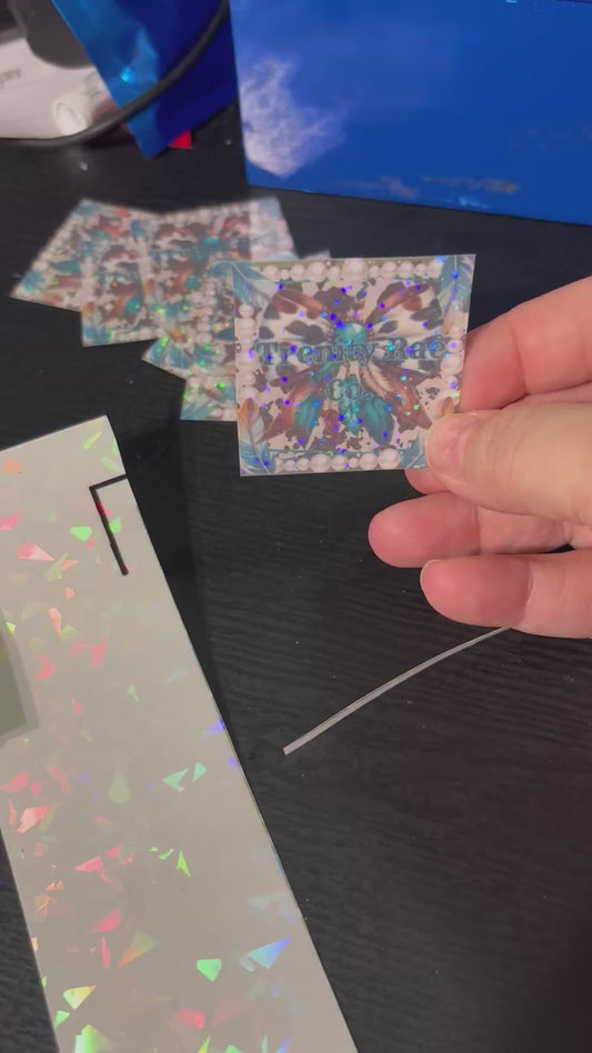 Holographic logo stickers